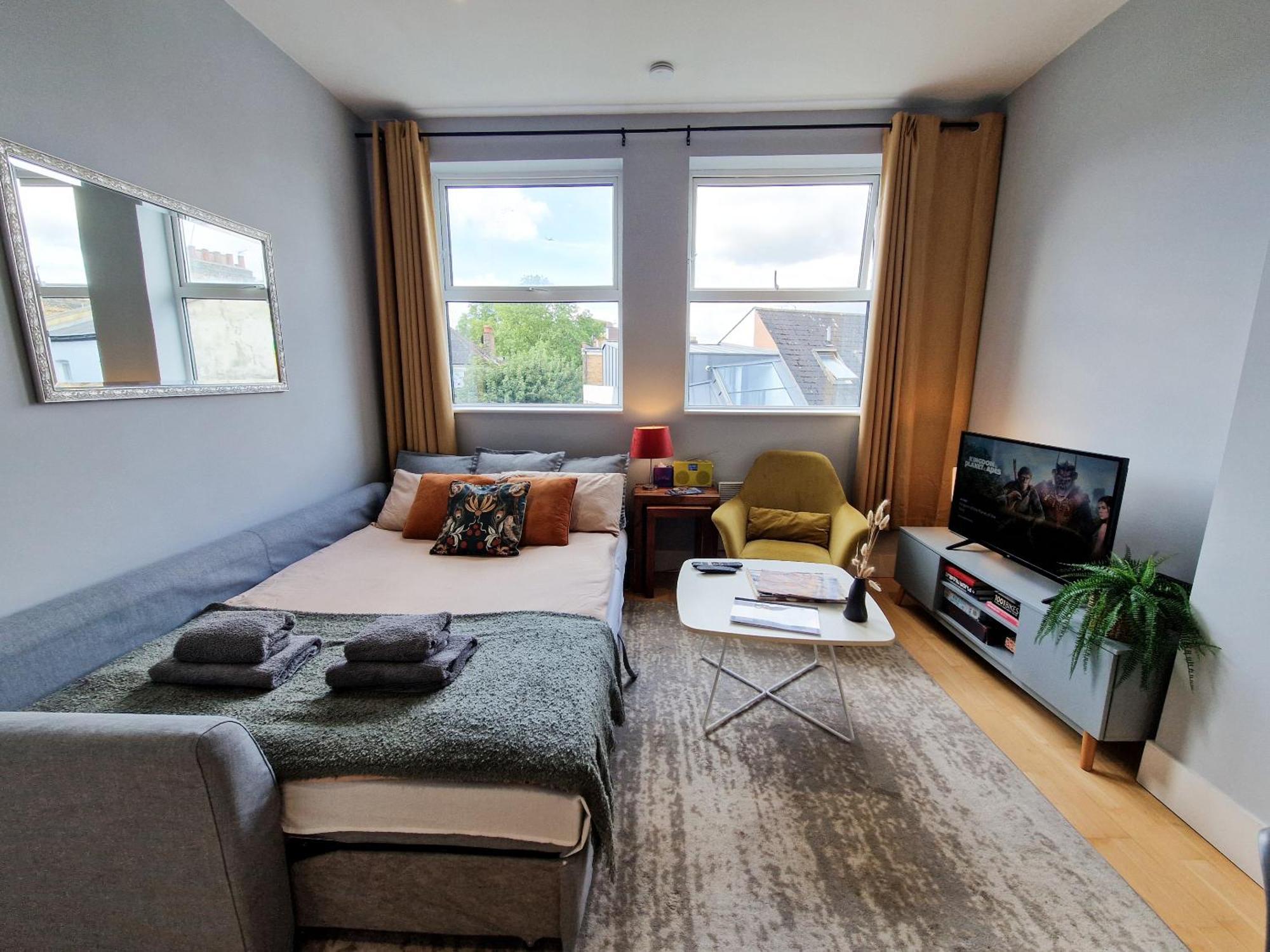 1-Bed Apartment, Close To Kensington Olympia With Free Wi-Fi & Netflix London Luaran gambar