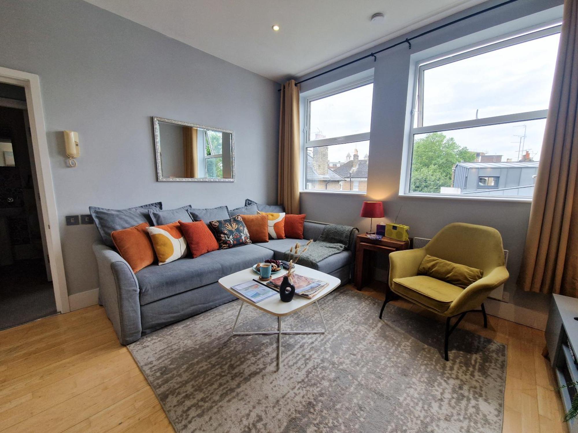 1-Bed Apartment, Close To Kensington Olympia With Free Wi-Fi & Netflix London Bilik gambar
